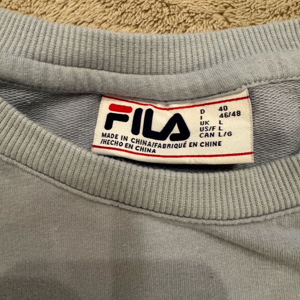 Fila Women’s Soft Blue Crewneck Sweatshirts - Picture 8 of 11